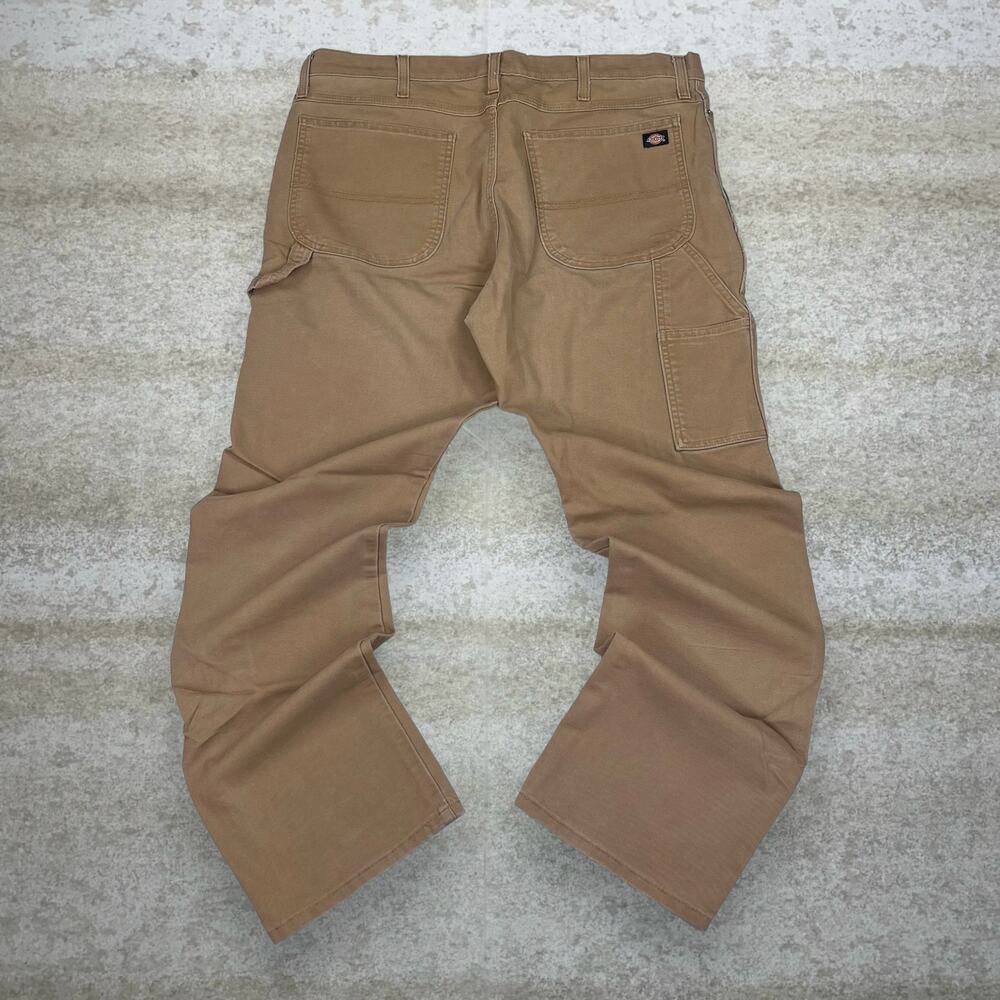 Vintage Y2K Dickies Carpenter Pants 40x32 Regular Straight Leg Fit Tan Cotton